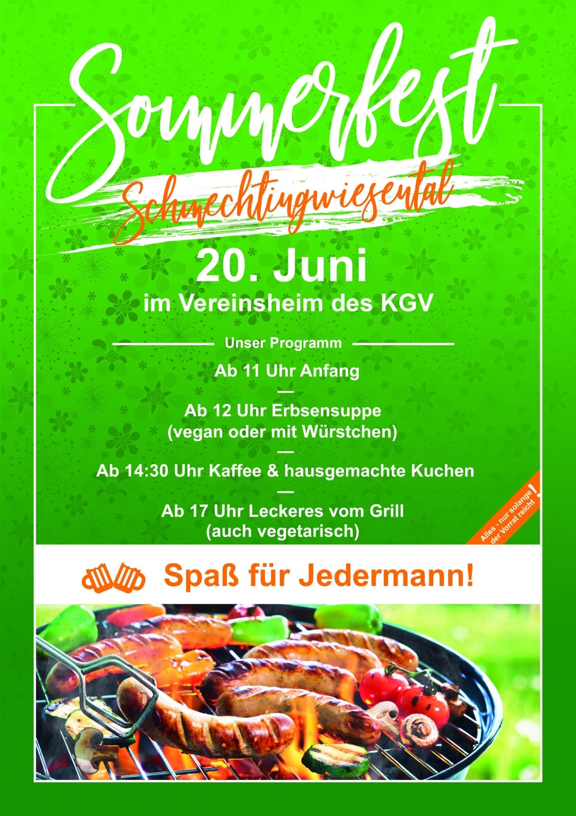 Sommerfest im KGV "Im Schmechtinwiesental" e.V. ☀️